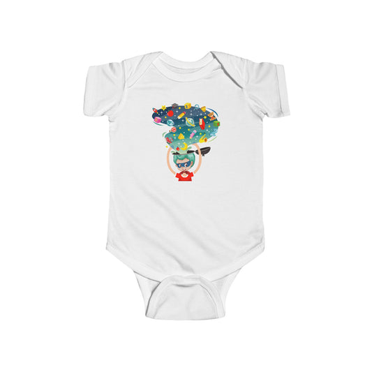 Infant Fine Jersey Bodysuit - Super kiddo - super mind - [[{"value":"Wonderwear Kid"}]]
