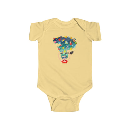 Infant Fine Jersey Bodysuit - Super kiddo - super mind - [[{"value":"Wonderwear Kid"}]]