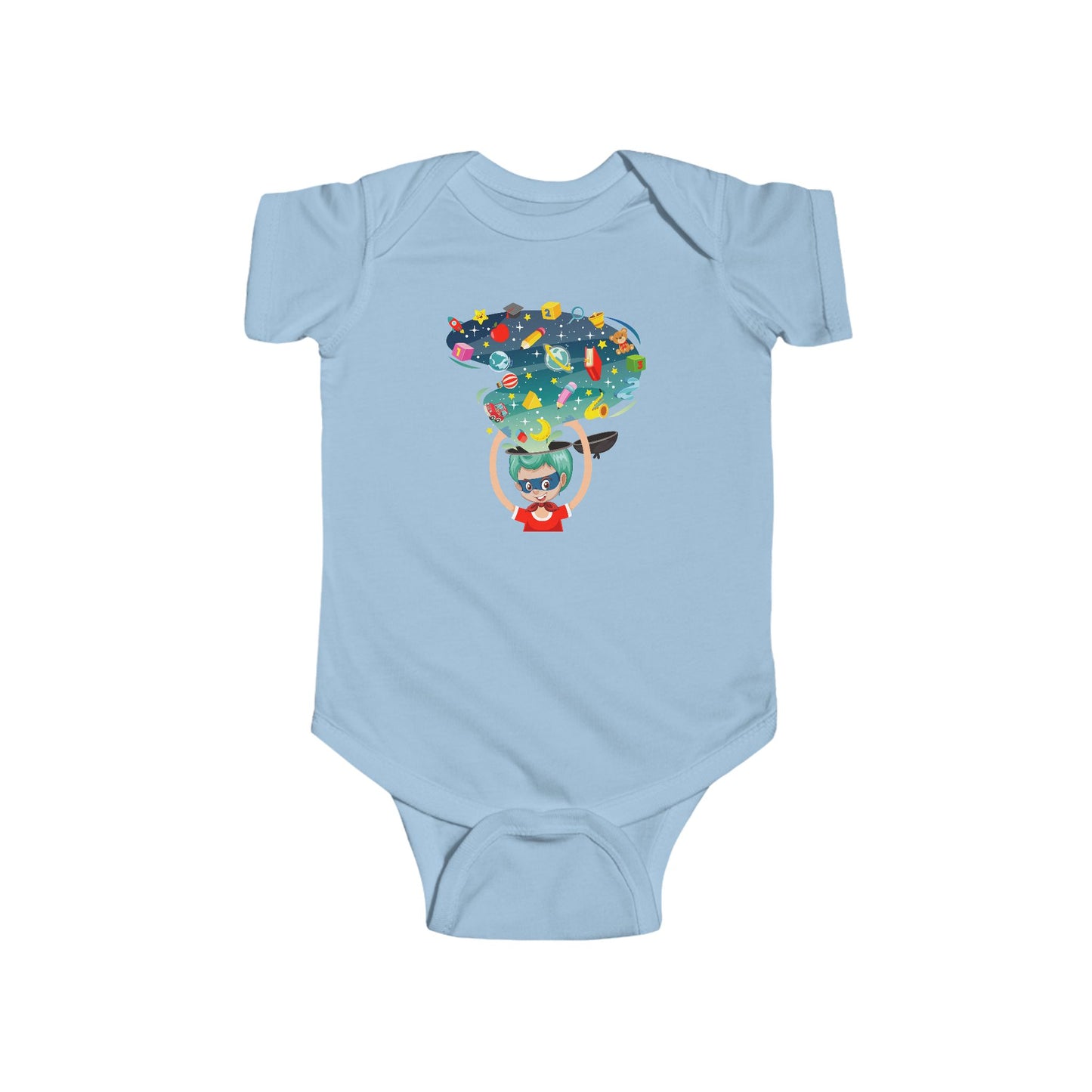 Infant Fine Jersey Bodysuit - Super kiddo - super mind - [[{"value":"Wonderwear Kid"}]]