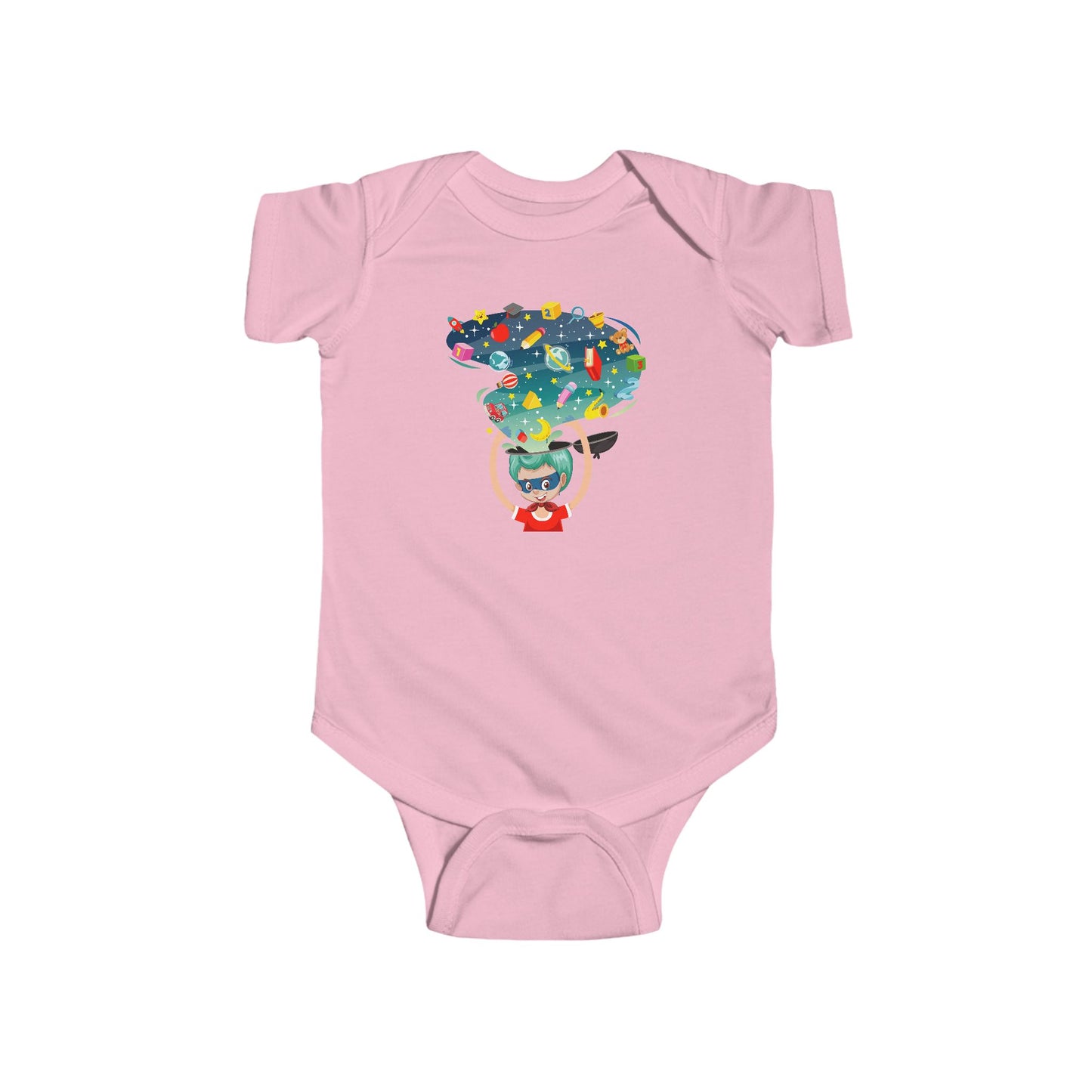 Infant Fine Jersey Bodysuit - Super kiddo - super mind - [[{"value":"Wonderwear Kid"}]]