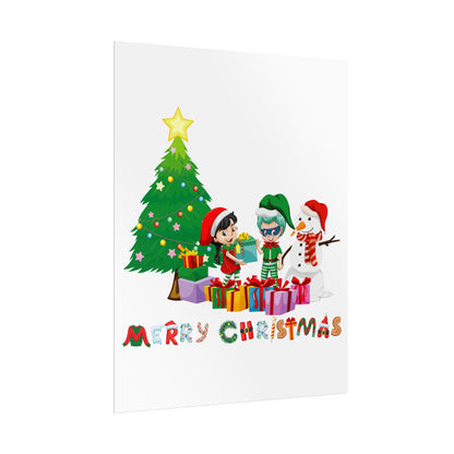 Rolled Posters - Super kiddo preparing gifts - [[{"value":"Wonderwear Kid"}]]