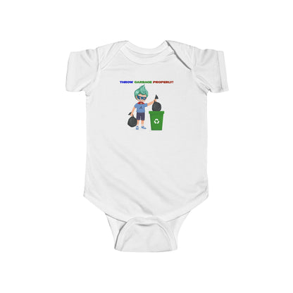 Infant Bodysuit - Super kiddo taking trash out - [[{"value":"Wonderwear Kid"}]]