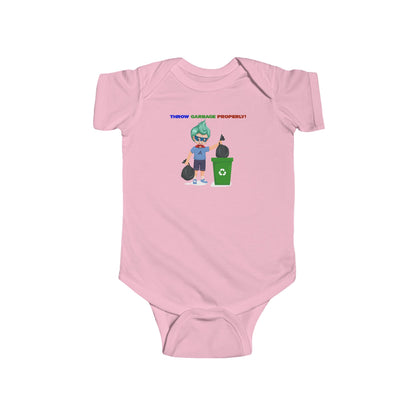 Infant Bodysuit - Super kiddo taking trash out - [[{"value":"Wonderwear Kid"}]]