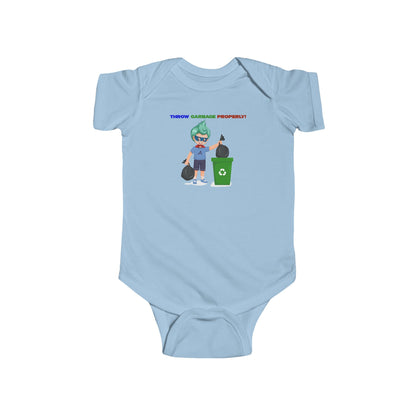 Infant Bodysuit - Super kiddo taking trash out - [[{"value":"Wonderwear Kid"}]]