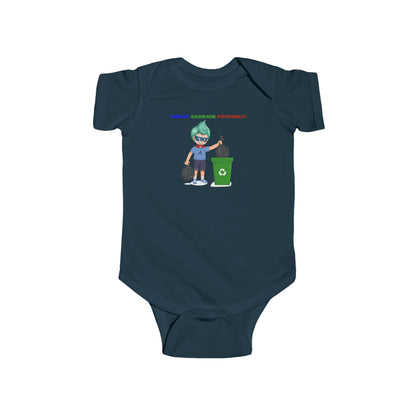 Infant Bodysuit - Super kiddo taking trash out - [[{"value":"Wonderwear Kid"}]]