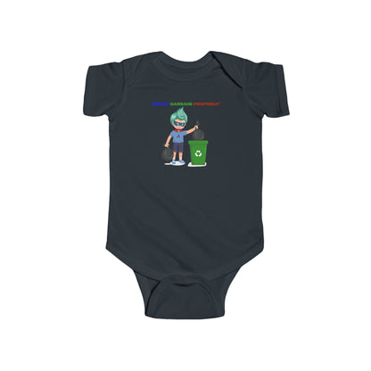 Infant Bodysuit - Super kiddo taking trash out - [[{"value":"Wonderwear Kid"}]]