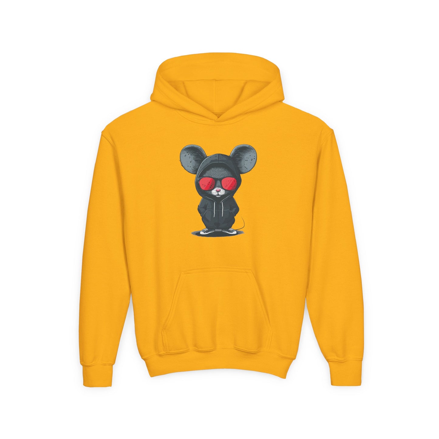 Youth Heavy Blend Hooded Sweatshirt - Cool Bear Design