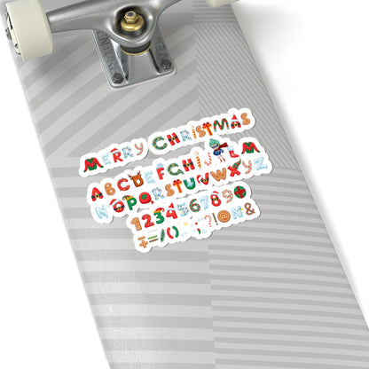 Kiss-Cut Stickers - Christmas alphabet - [[{"value":"Wonderwear Kid"}]]