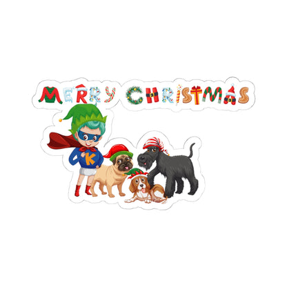 Kiss-Cut Stickers - Super kiddo woith pet friends - [[{"value":"Wonderwear Kid"}]]