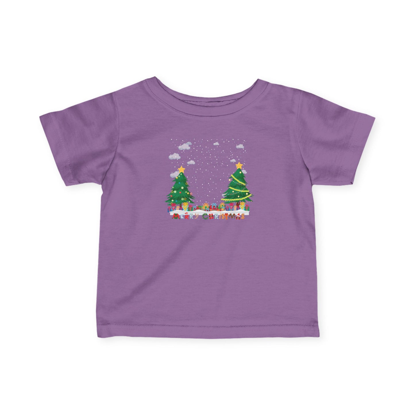 Infant Fine Jersey Tee - Christmas and snowing - [[{"value":"Wonderwear Kid"}]]