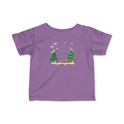 Infant Fine Jersey Tee - Christmas and snowing - [[{"value":"Wonderwear Kid"}]]