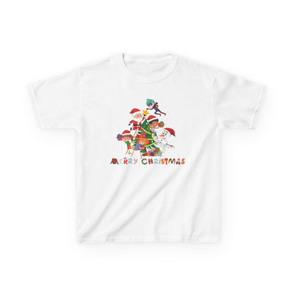 Kids Heavy Cotton™ Tee - Super kiddo making christmas tree with text - [[{"value":"Wonderwear Kid"}]]