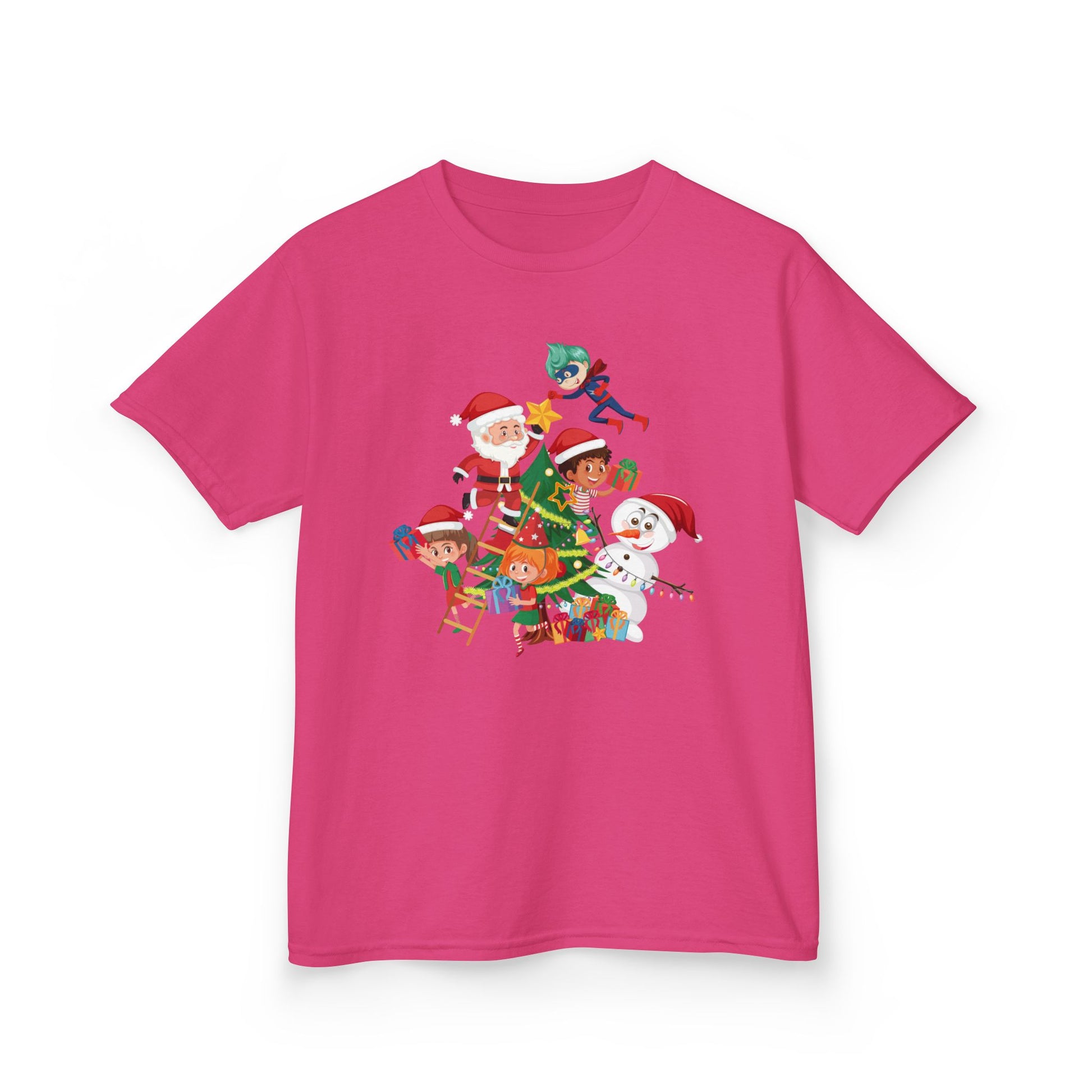 Kids Heavy Cotton™ Tee - Super kiddo making christmas tree - [[{"value":"Wonderwear Kid"}]]