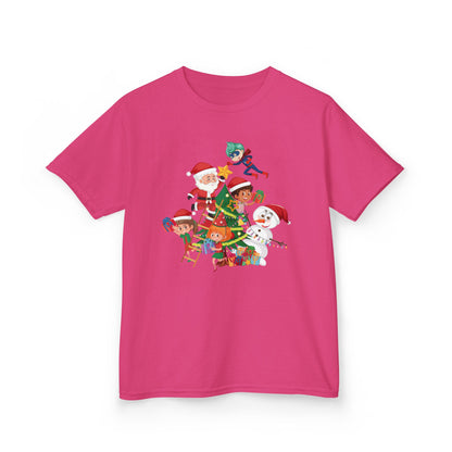 Kids Heavy Cotton™ Tee - Super kiddo making christmas tree - [[{"value":"Wonderwear Kid"}]]