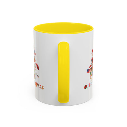 Accent Coffee Mug - Super kiddo making christmas tree with text - [[{"value":"Wonderwear Kid"}]]