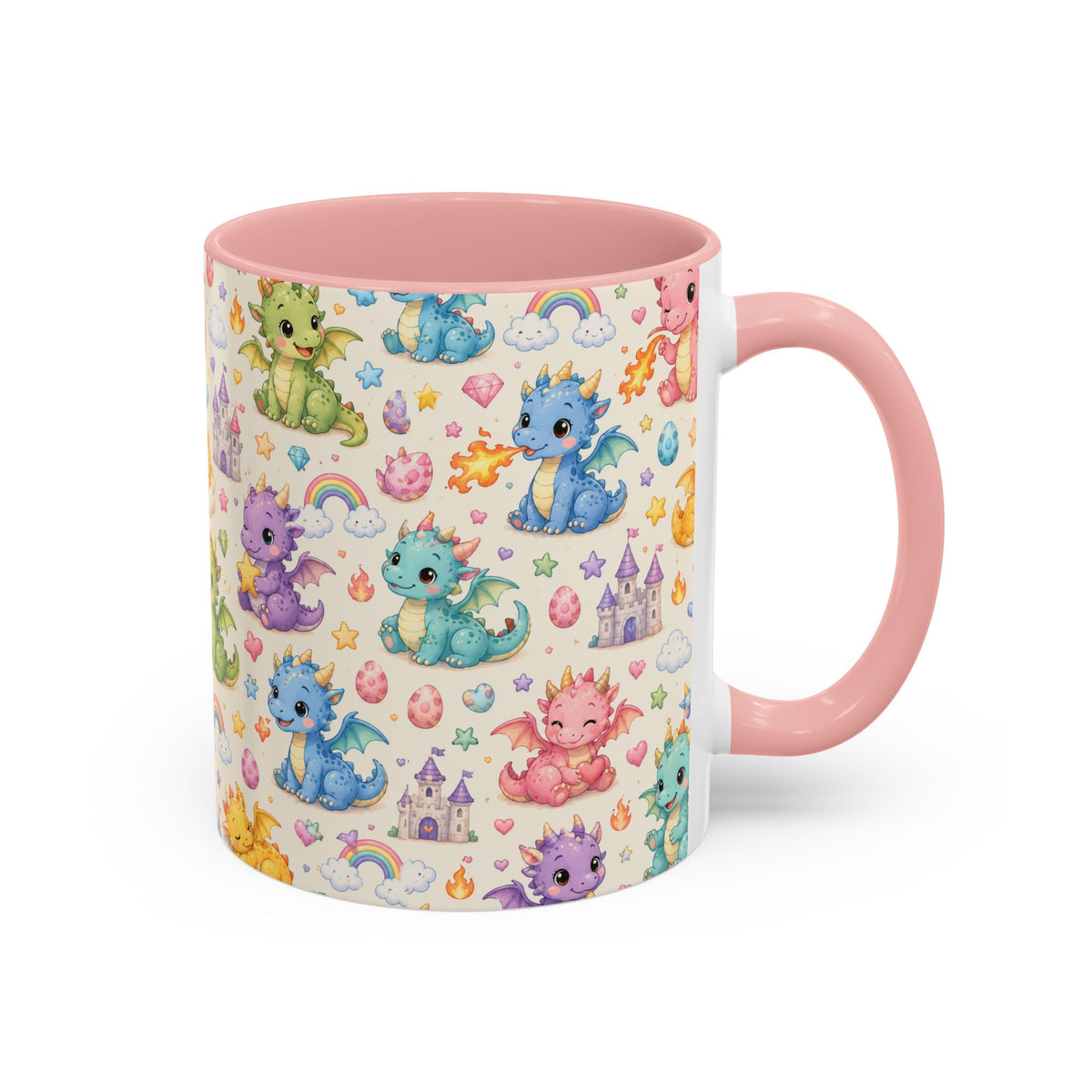 Accent Coffee Mug  (11/15 oz) - Baby Dragon Fantasy