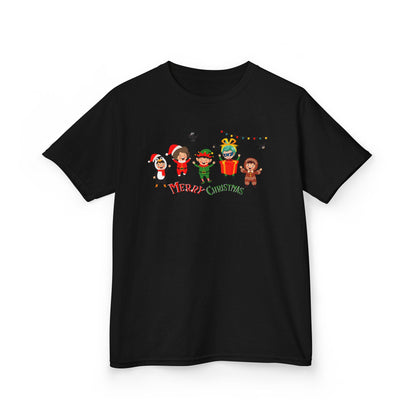 Kids Heavy Cotton™ Tee - Merry christmas by super kiddo and friends - [[{"value":"Wonderwear Kid"}]]