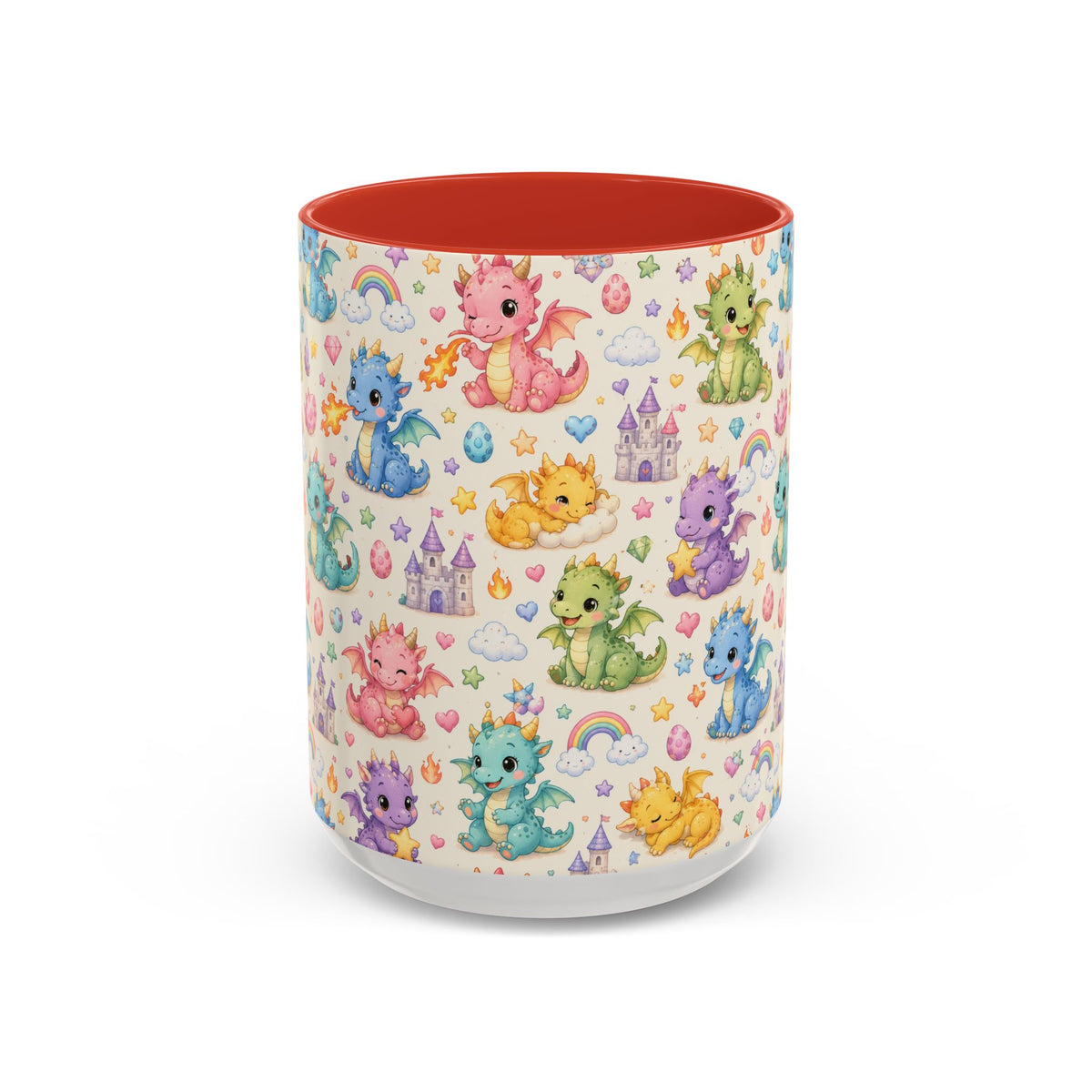 Accent Coffee Mug  (11/15 oz) - Baby Dragon Fantasy