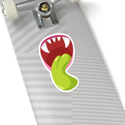 Kiss-Cut Vinyl Decals - Monster showing tounge Printify