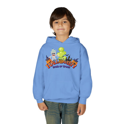 Youth Heavy Blend Hooded Sweatshirt - Trick or Treat - [[{"value":"Wonderwear Kid"}]]
