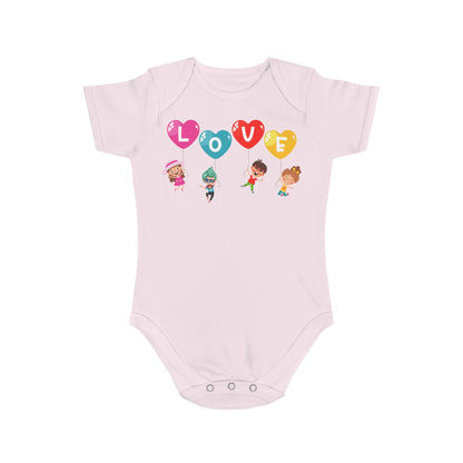 Infant Fine Jersey Bodysuit - Valentines -  Love - [[{"value":"Wonderwear Kid"}]]