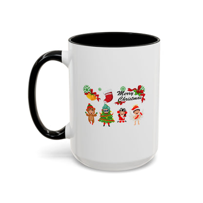 Accent Coffee Mug - Merry christmas from super kid - [[{"value":"Wonderwear Kid"}]]