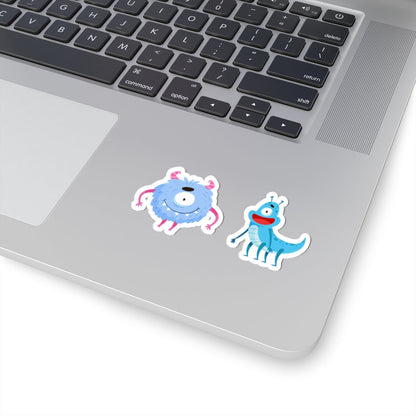 Kiss-Cut Vinyl Decals - One eyed monster Printify