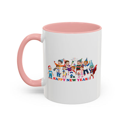 Accent Coffee Mug - Happy new year from super kiddo - [[{"value":"Wonderwear Kid"}]]