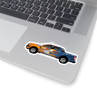 Kiss-Cut Stickers - Pick up car Printify