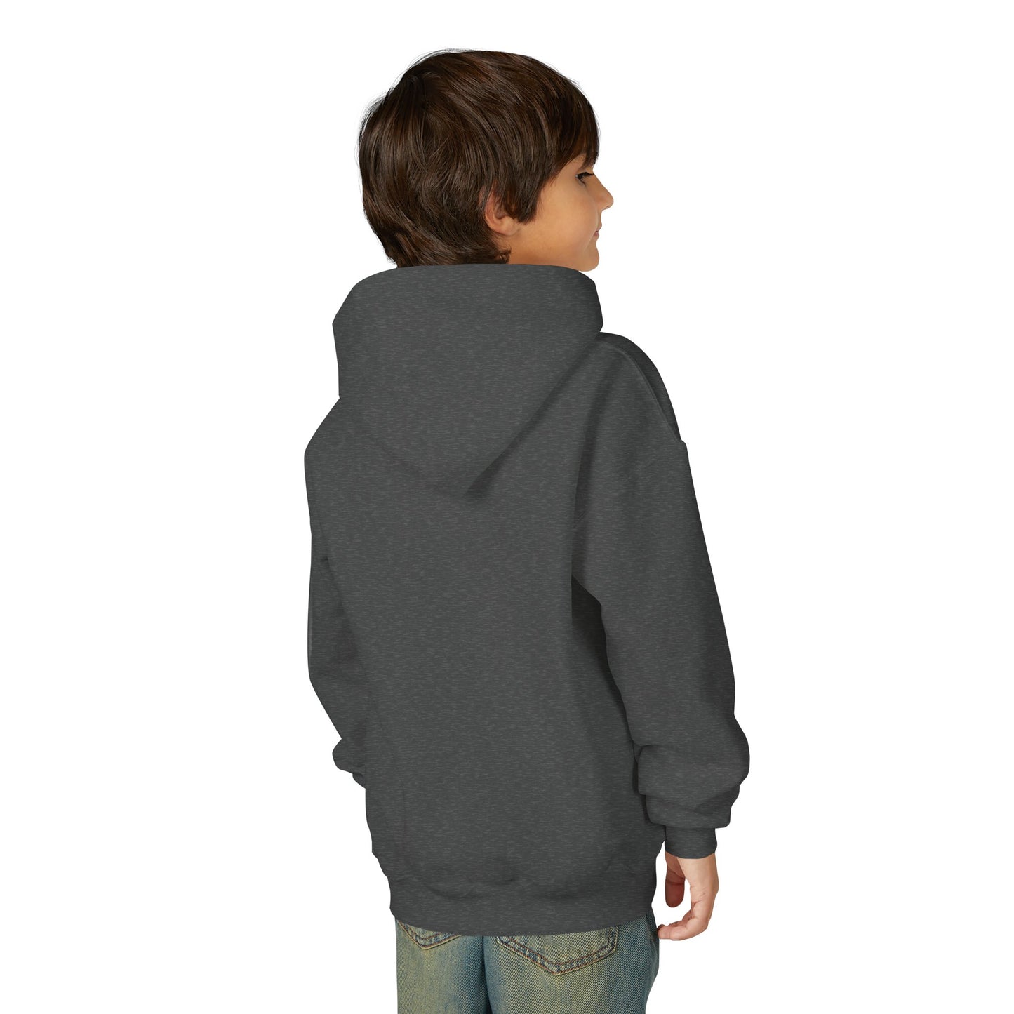 Youth Heavy Blend Hooded Sweatshirt - Super kiddo brushing teeth
