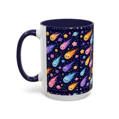 Accent Coffee Mug  (11/15 oz) - Cosmic Comet
