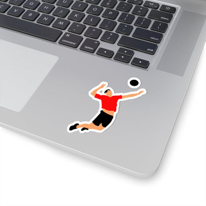 Kiss-Cut Vinyl Decals - Volleyball Printify