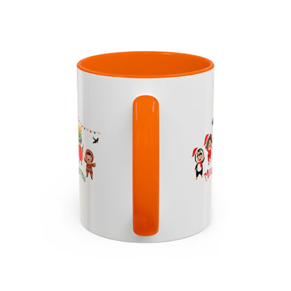 Accent Coffee Mug - Merry christmas by super kiddo and friends - [[{"value":"Wonderwear Kid"}]]