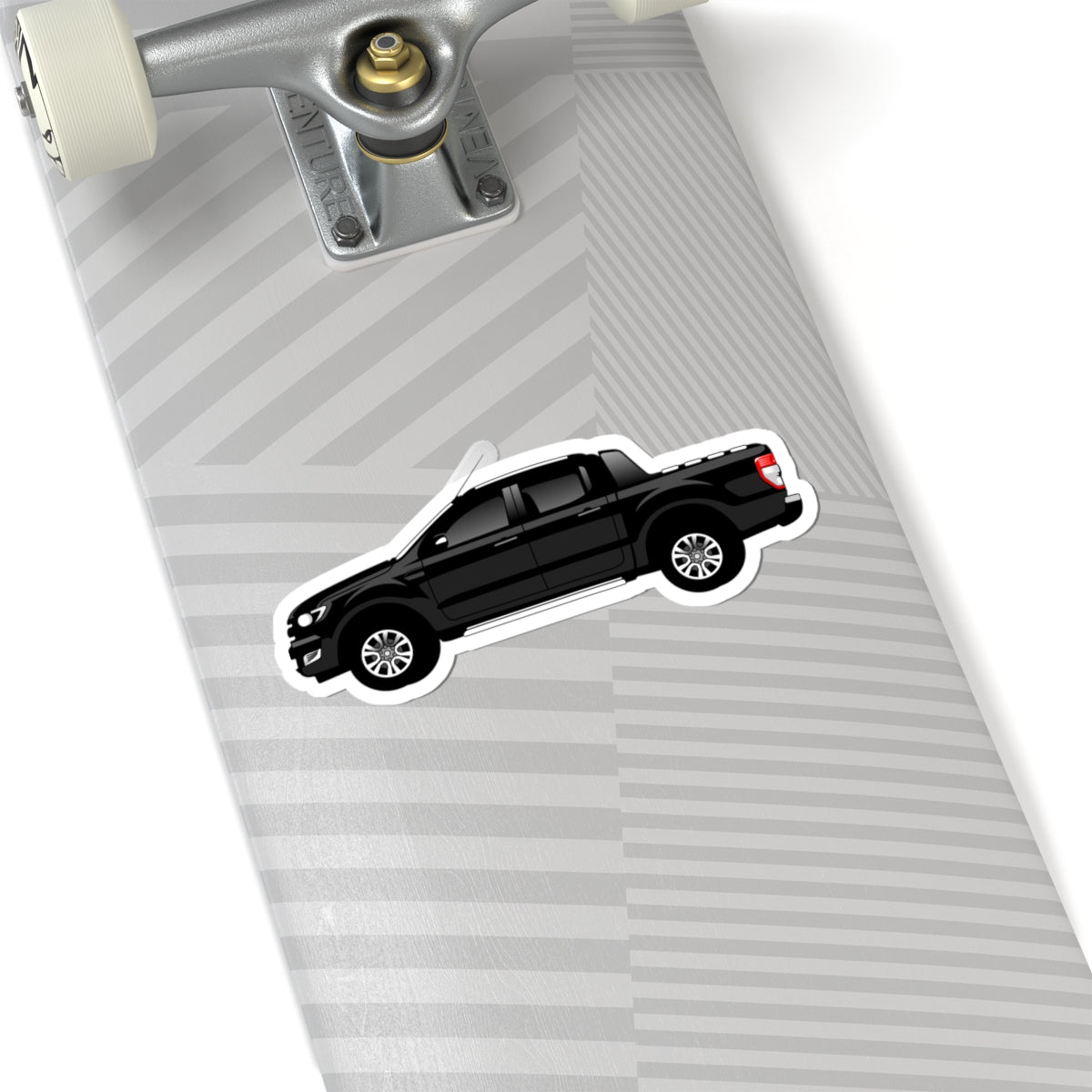 Kiss-Cut Stickers - Black Pick up car