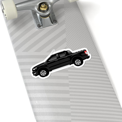Kiss-Cut Stickers - Black Pick Up Car Printify