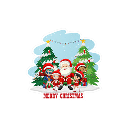Christmas Kiss-Cut Vinyl Decals – Super kiddo with santa claus Merry christmas - [[{"value":"Wonderwear Kid"}]]