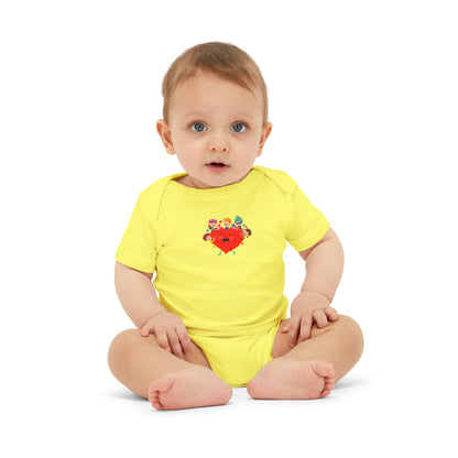 Infant Jersey One Piece - Valentines -  Super kiddo with friends - [[{"value":"Wonderwear Kid"}]]