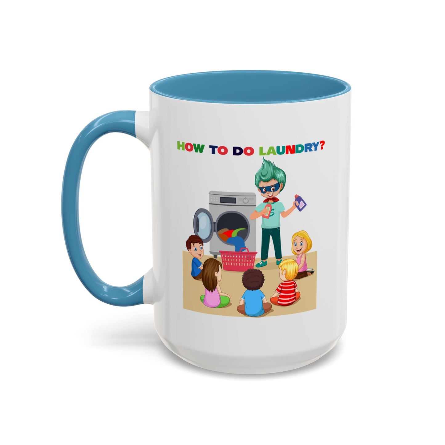 Accent Coffee Mug - super kiddo teaching laundry