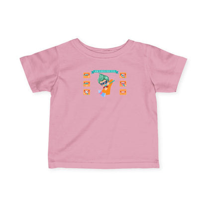 Infant Fine Jersey Tee - Super kiddo how to brush teeth - [[{"value":"Wonderwear Kid"}]]