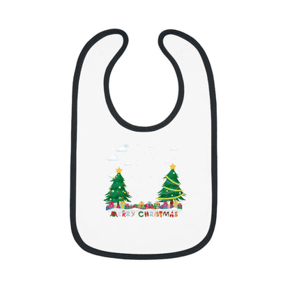 Baby Bib - Christmas and snowing - [[{"value":"Wonderwear Kid"}]]