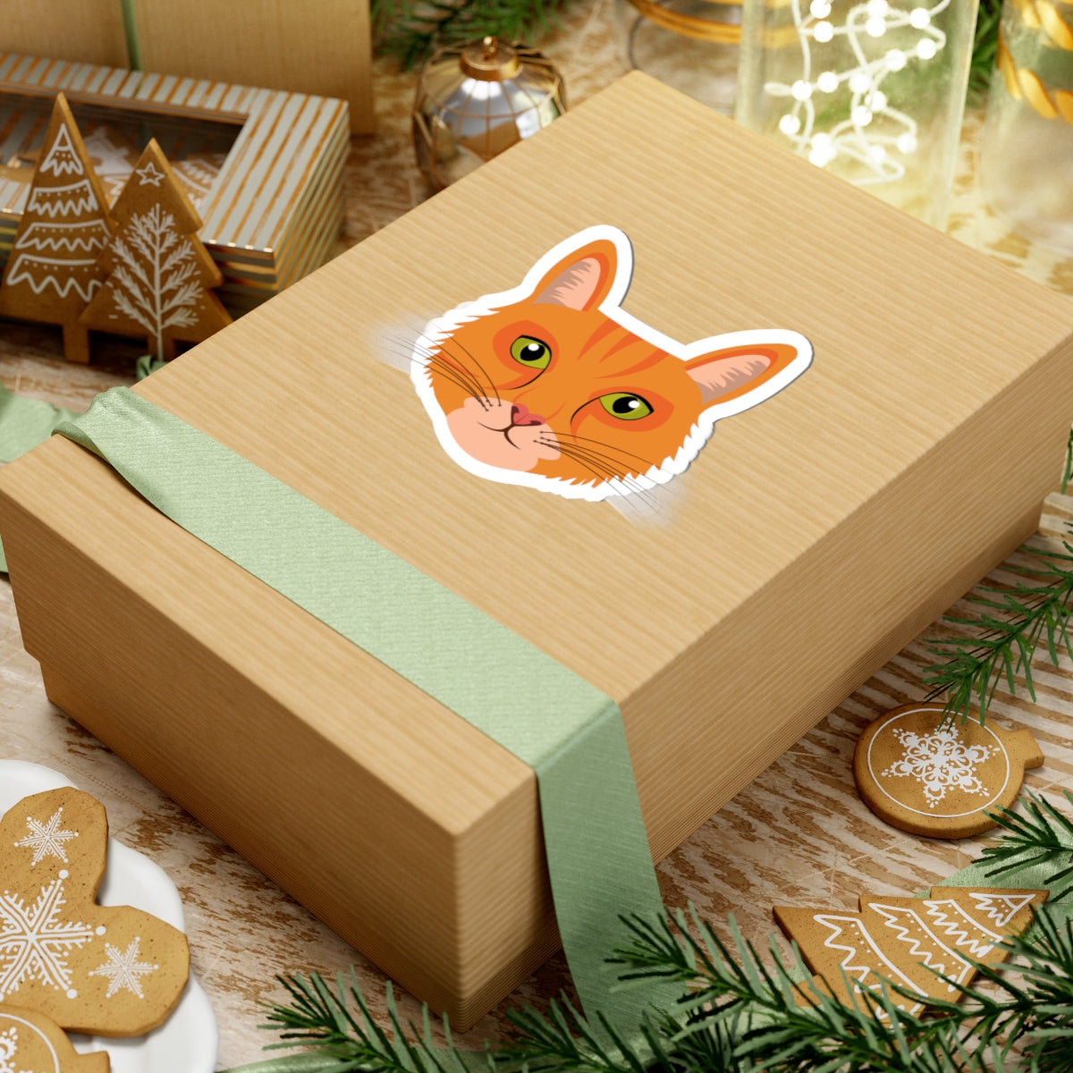 Kiss-Cut Stickers - Ginger cat