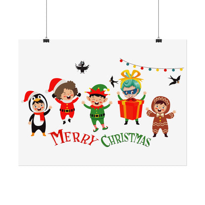 Rolled Posters - Merry christmas by super kiddo and friends - [[{"value":"Wonderwear Kid"}]]