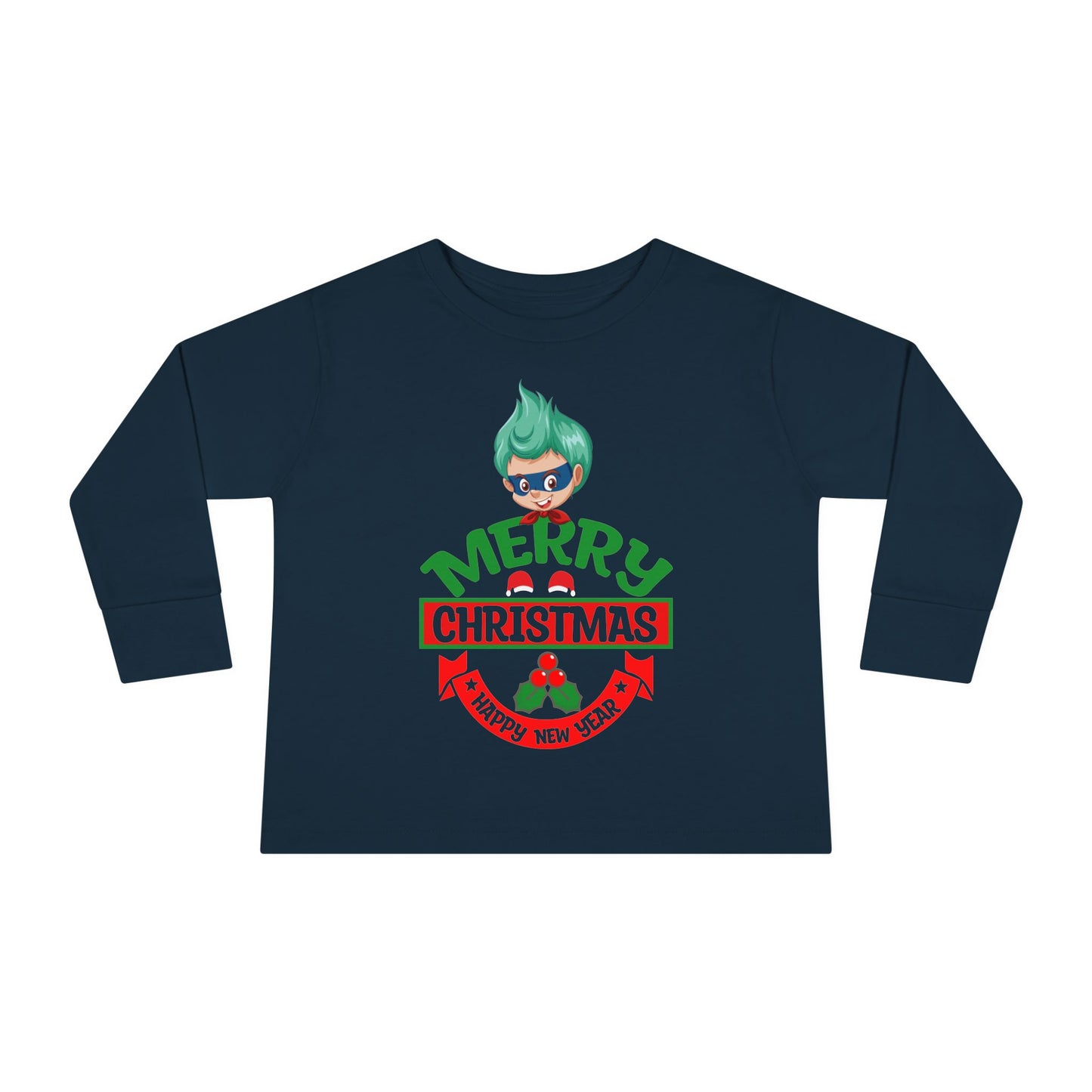 Toddler Long Sleeve Tee - Merry chridtmas from super kiddo - [[{"value":"Wonderwear Kid"}]]