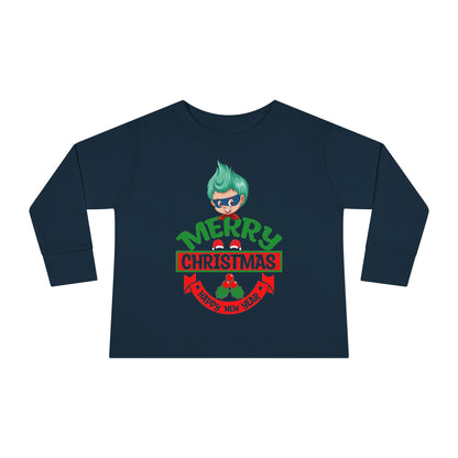 Toddler Long Sleeve Tee - Merry chridtmas from super kiddo - [[{"value":"Wonderwear Kid"}]]