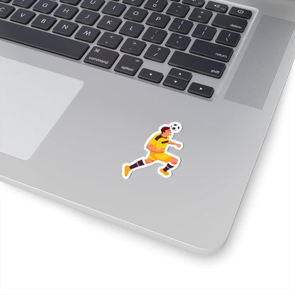 Kiss-Cut Stickers - Soccer Player Head Dribble Printify