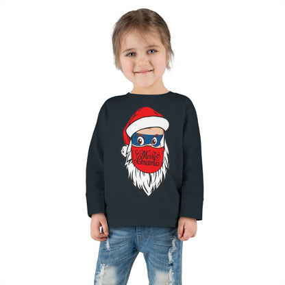Toddler Long Sleeve Tee - Santa Super kiddo - [[{"value":"Wonderwear Kid"}]]