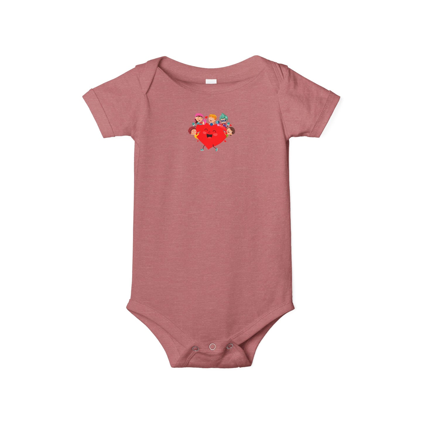 Infant Jersey One Piece - Valentines -  Super kiddo with friends - [[{"value":"Wonderwear Kid"}]]