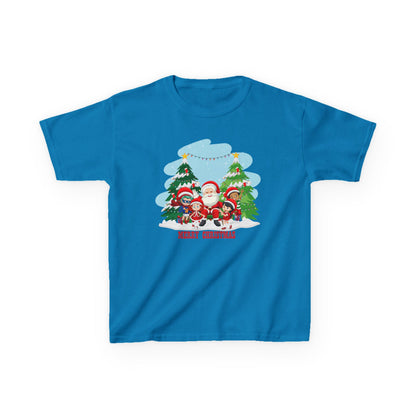 Kids Heavy Cotton™ Tee - Super kiddo with santa claus Merry christmas - [[{"value":"Wonderwear Kid"}]]