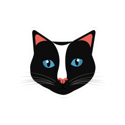 Kiss-Cut Stickers - Cute Cat Face Printify