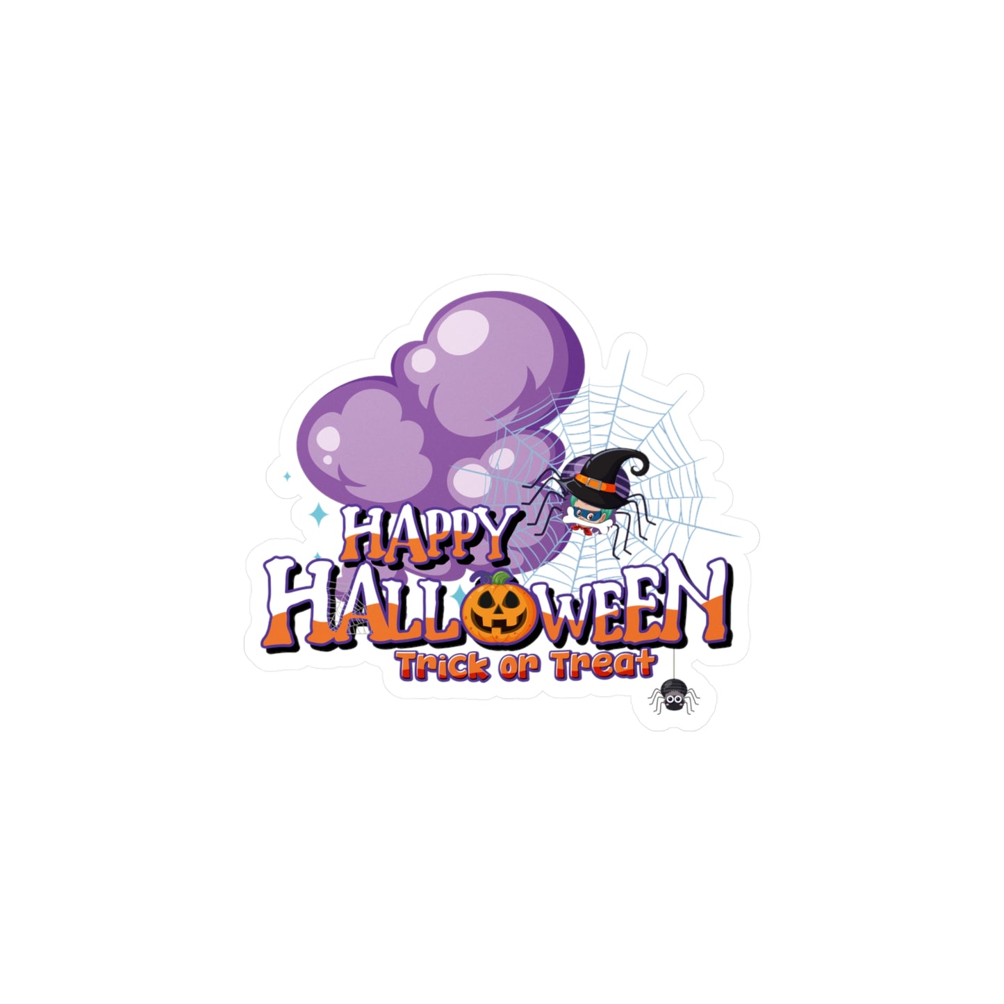 Halloween Kiss-Cut Vinyl Decals – Happy holloween - spider kiddo - [[{"value":"Wonderwear Kid"}]]